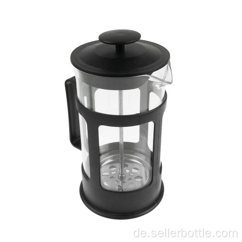 650 ml French-Press-Kaffeemaschine mit Kunststoffboden aus Glas